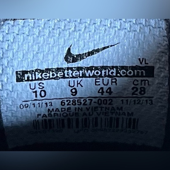 Nike Durasport 3 III Mens Size 10 Golf Shoes Sneakers Black White 628527-002 - Picture 8 of 8